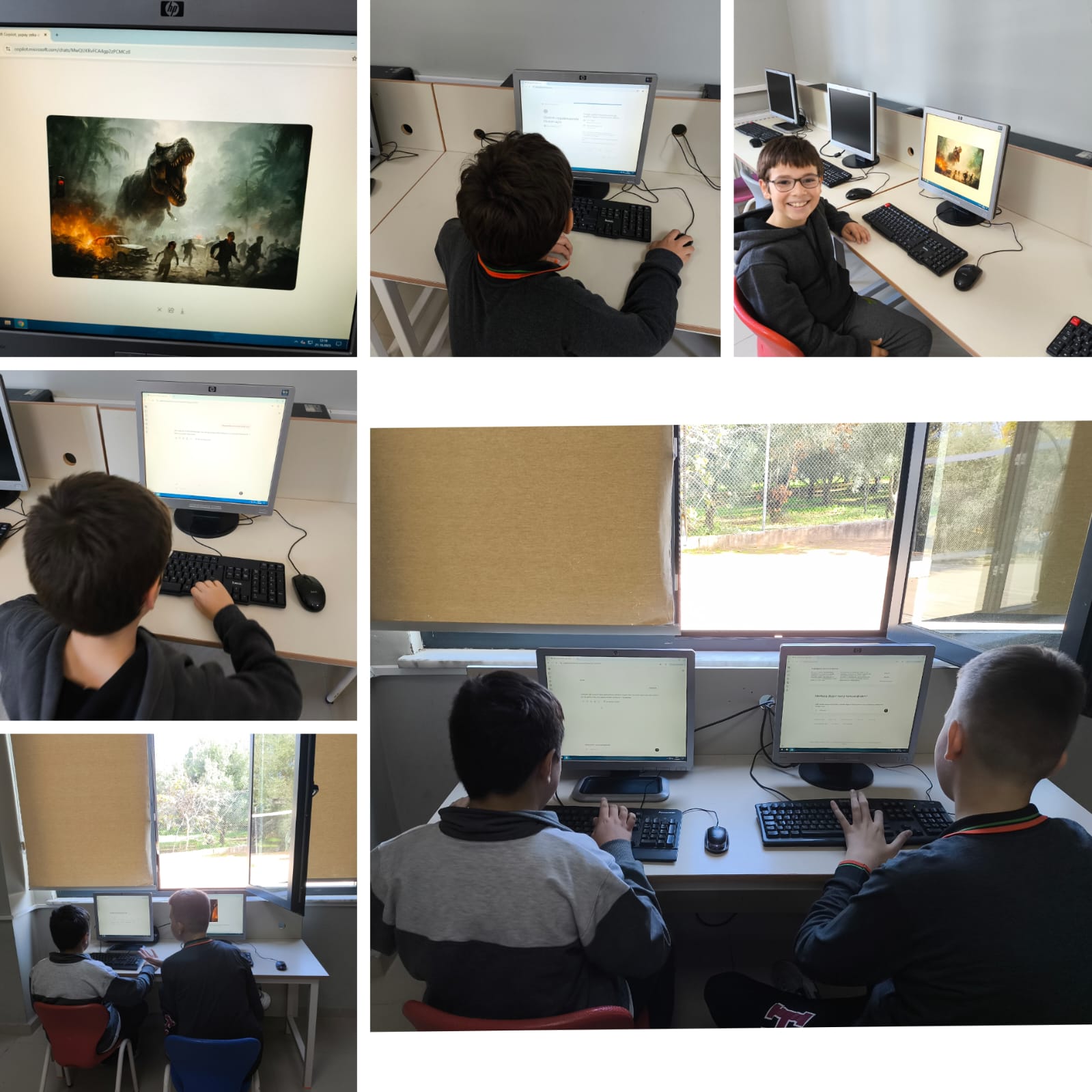 Teknoloji kulübü öğrencileri kulüp sattinde yapay zekaya doğru prompt yazma tekniklerini öğrendiler